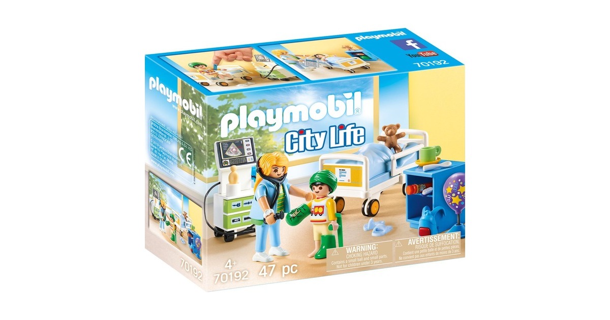 PLAYMOBIL 70192 City Life Kinderkrankenzimmer, Konstruktionsspielzeug
