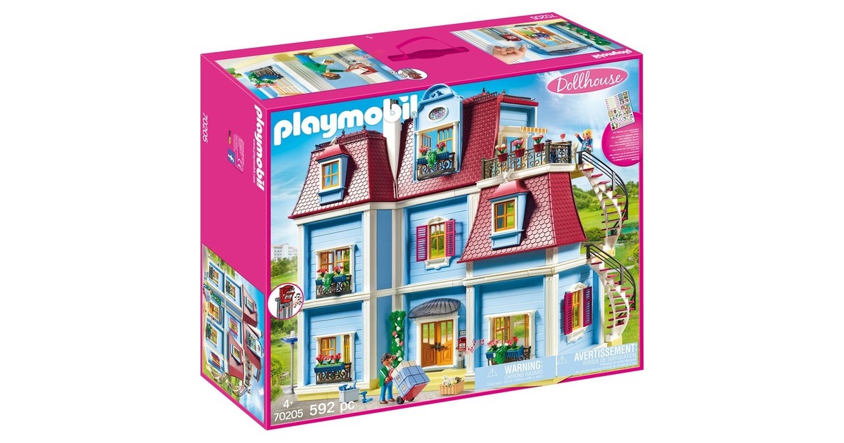 PLAYMOBIL 70205 Dollhouse Mein Großes Puppenhaus, Konstruktionsspielzeug