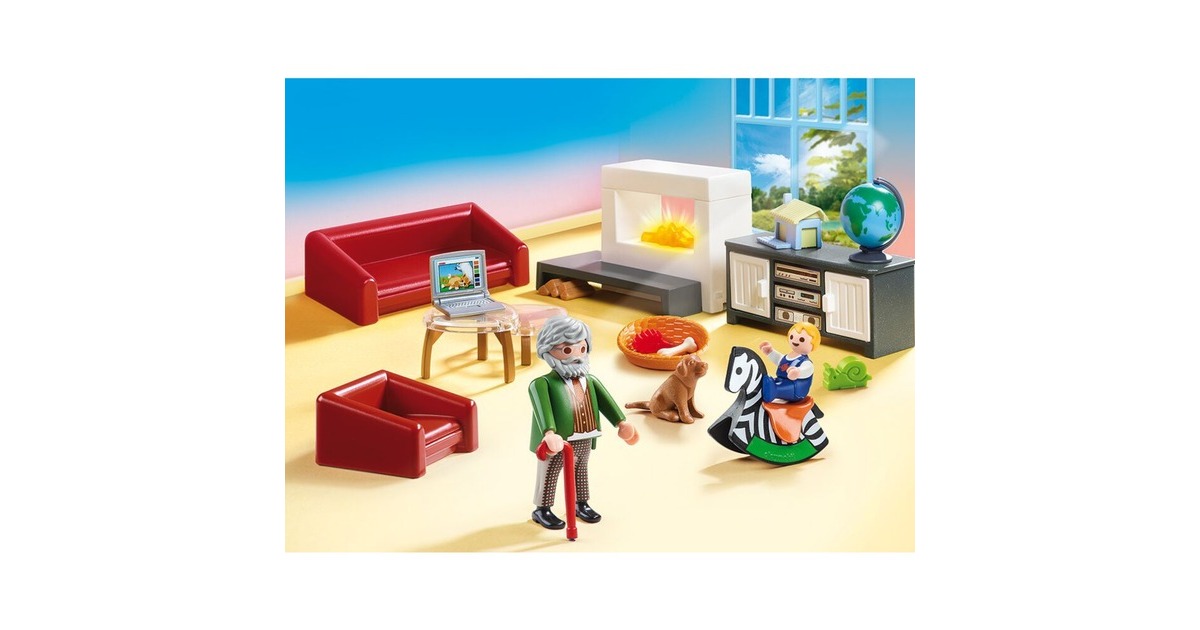 PLAYMOBIL 70207 Dollhouse Gemütliches Wohnzimmer, Konstruktionsspielzeug