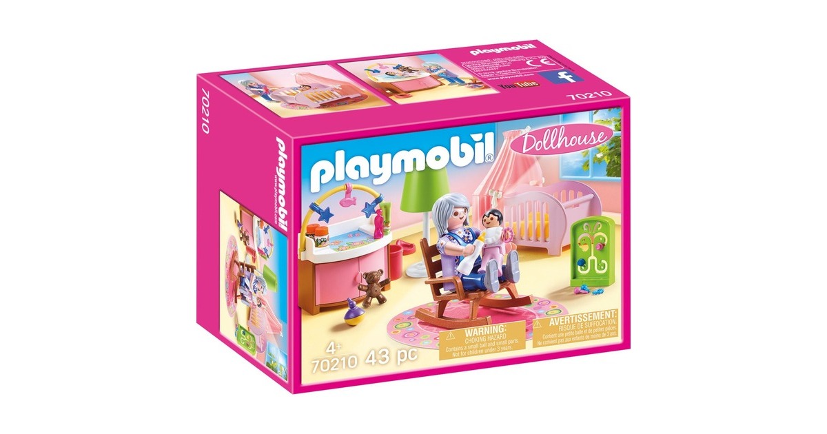 PLAYMOBIL 70210 Dollhouse Babyzimmer, Konstruktionsspielzeug