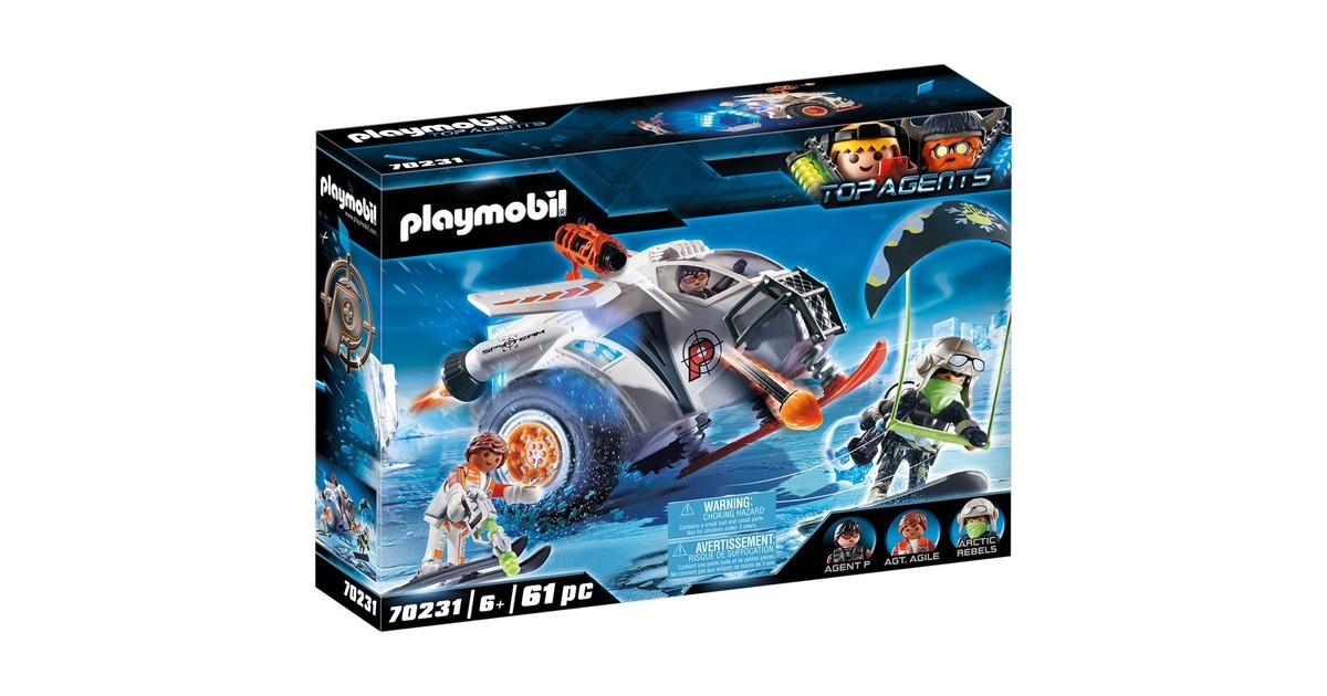 PLAYMOBIL 70231 Top Agents Spy Team Schneegleiter, Konstruktionsspielzeug