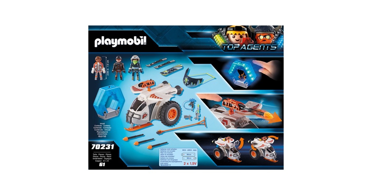 PLAYMOBIL 70231 Top Agents Spy Team Schneegleiter, Konstruktionsspielzeug