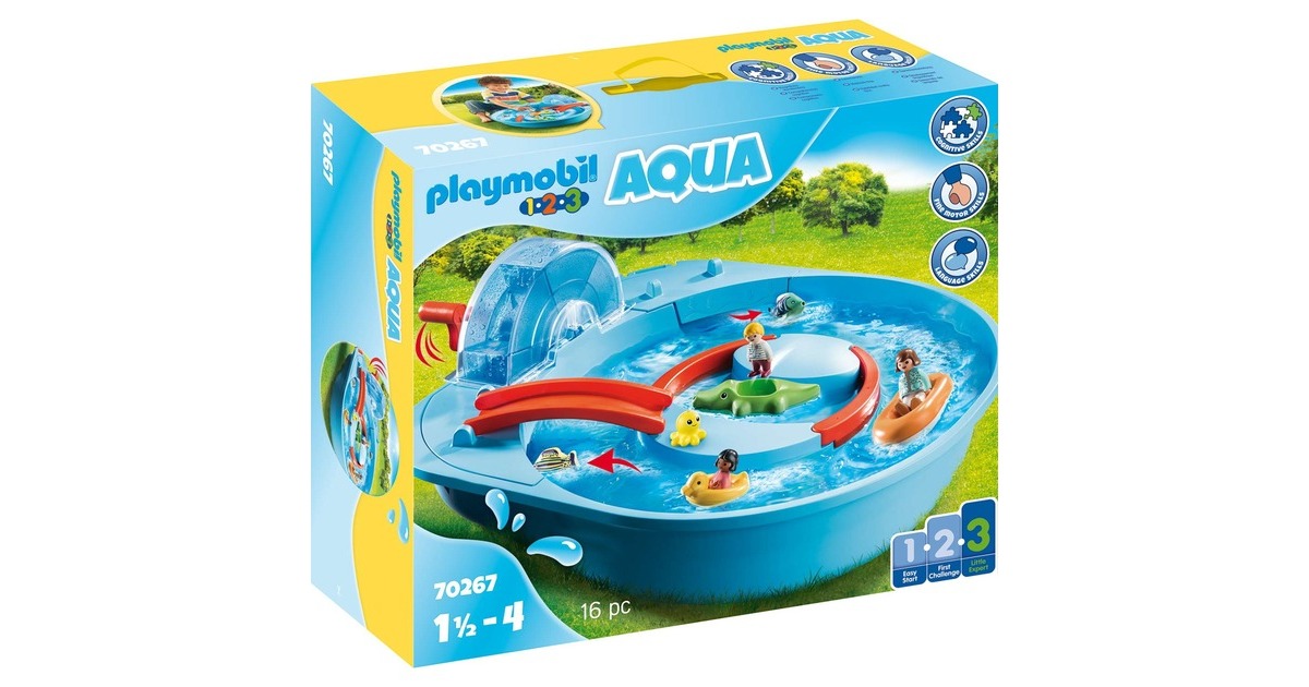 PLAYMOBIL 70267 1.2.3 AQUA Fröhliche Wasserbahn, Konstruktionsspielzeug