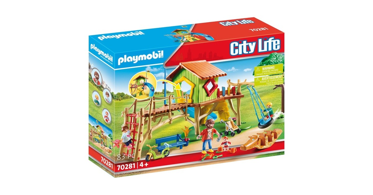 PLAYMOBIL 70281 City Life Abenteuerspielplatz, Konstruktionsspielzeug
