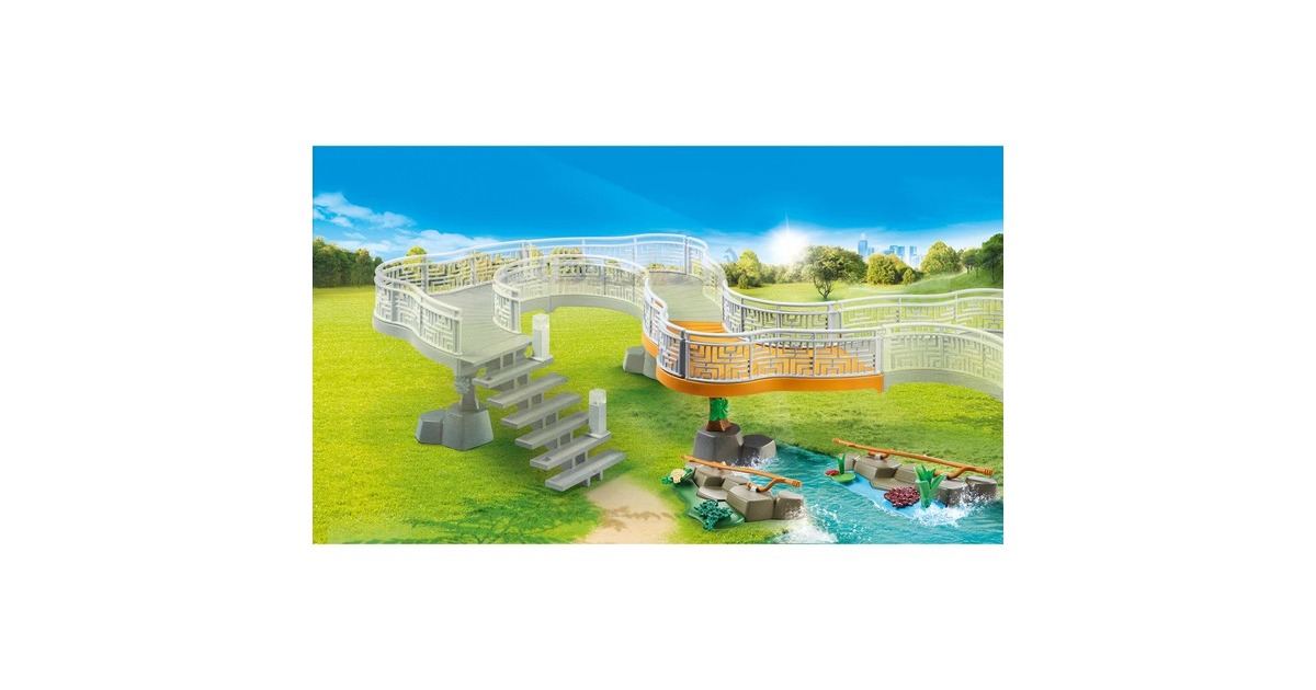 PLAYMOBIL 70348 Family Fun Erweiterungsset Erlebnis-Zoo, Konstruktionsspielzeug