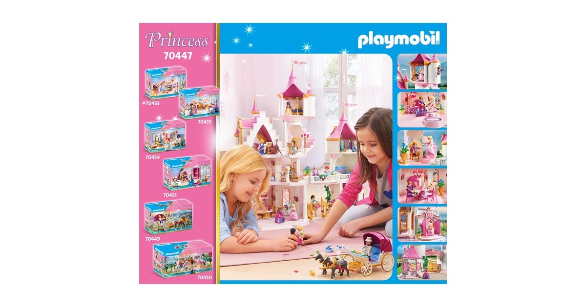 PLAYMOBIL 70447 Princess Großes Prinzessinnenschloss, Konstruktionsspielzeug
