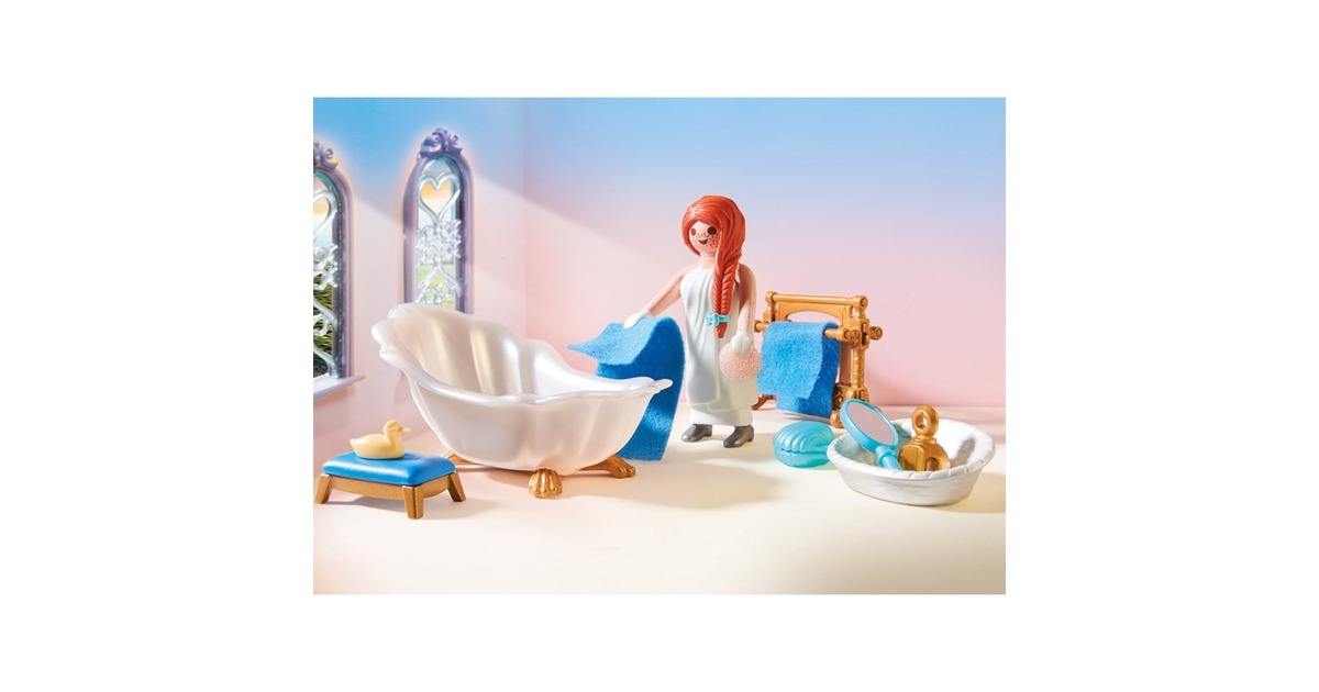 PLAYMOBIL 70454 Princess Ankleidezimmer mit Badewanne, Konstruktionsspielzeug