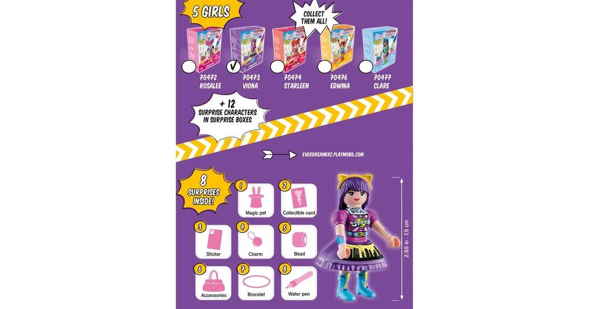 PLAYMOBIL 70473 EverDreamerz Viona - Comic World, Konstruktionsspielzeug