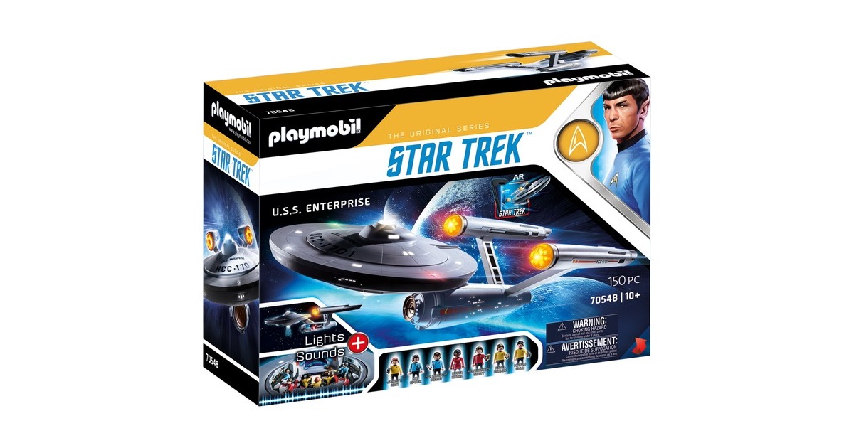 PLAYMOBIL 70548 Star Trek - U.S.S. Enterprise NCC-1701, Konstruktionsspielzeug