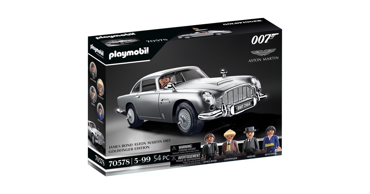 PLAYMOBIL 70578 Famous Cars James Bond Aston Martin DB5 - Goldfinger Edition, Konstruktionsspielzeug
