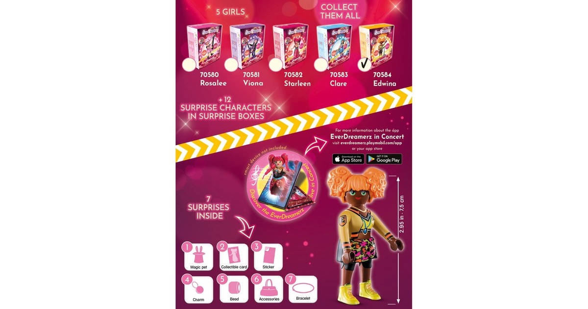 PLAYMOBIL 70584 EverDreamerz Edwina - Music World, Konstruktionsspielzeug