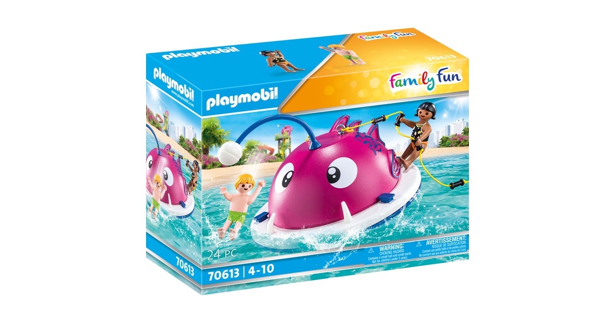 PLAYMOBIL 70613 Family Fun Kletter-Schwimminsel, Konstruktionsspielzeug