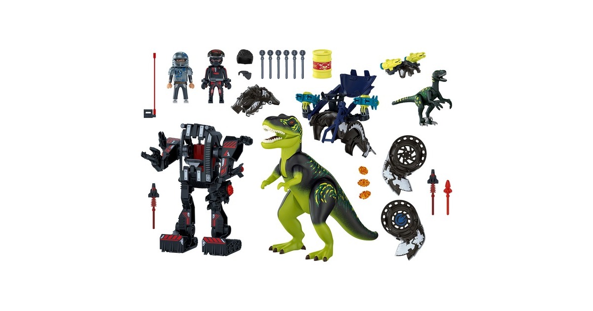 PLAYMOBIL 70624 Dino Rise T-Rex: Gefecht der Giganten, Konstruktionsspielzeug