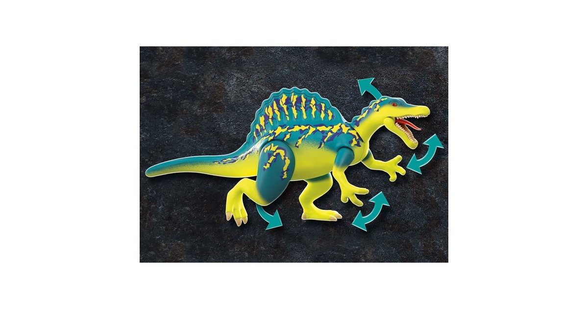 PLAYMOBIL 70625 Dino Rise Spinosaurus: Doppelte Verteidigungs-Power, Konstruktionsspielzeug