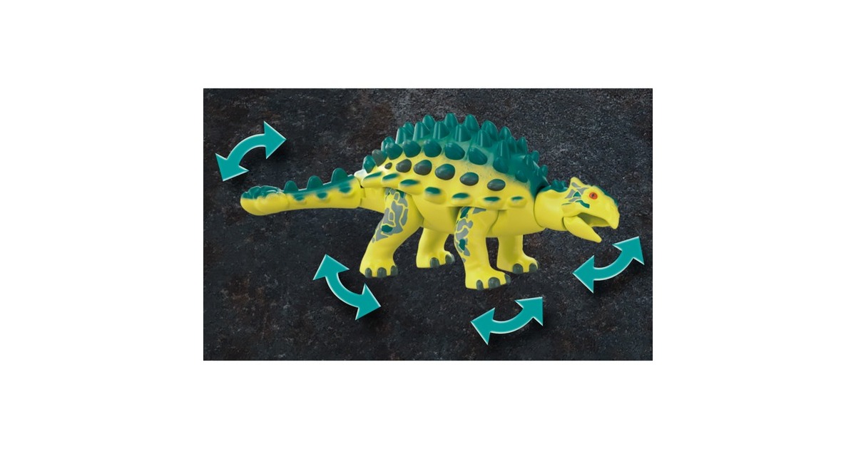 PLAYMOBIL 70626 Dino Rise Saichania: Abwehr des Kampfläufers, Konstruktionsspielzeug