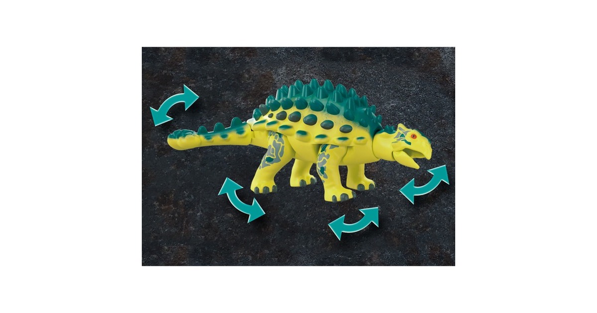 PLAYMOBIL 70626 Dino Rise Saichania: Abwehr des Kampfläufers, Konstruktionsspielzeug