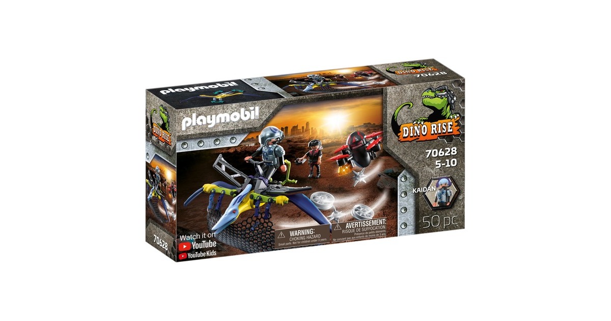 PLAYMOBIL 70628 Dino Rise Pteranodon: Attacke aus der Luft, Konstruktionsspielzeug
