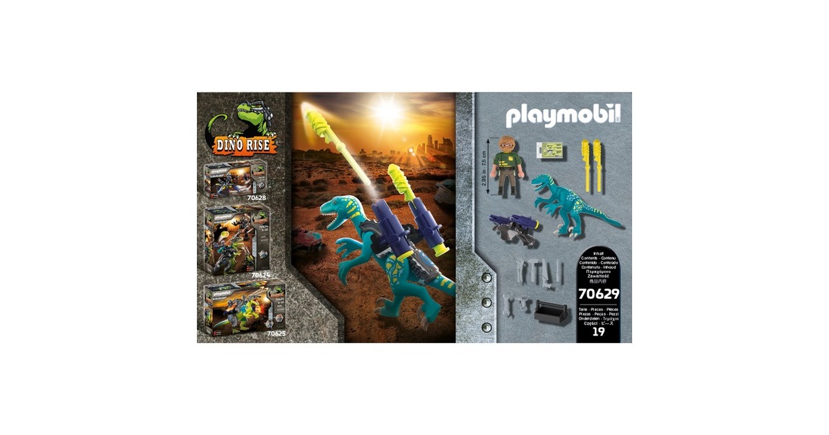 PLAYMOBIL 70629 Dino Rise Uncle Rob: Aufrüstung zum Kampf, Konstruktionsspielzeug