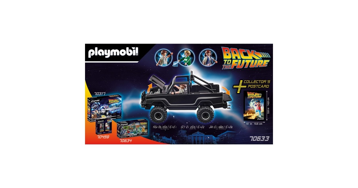 PLAYMOBIL 70633 Back to the Future Marty's Pick-up Truck, Konstruktionsspielzeug
