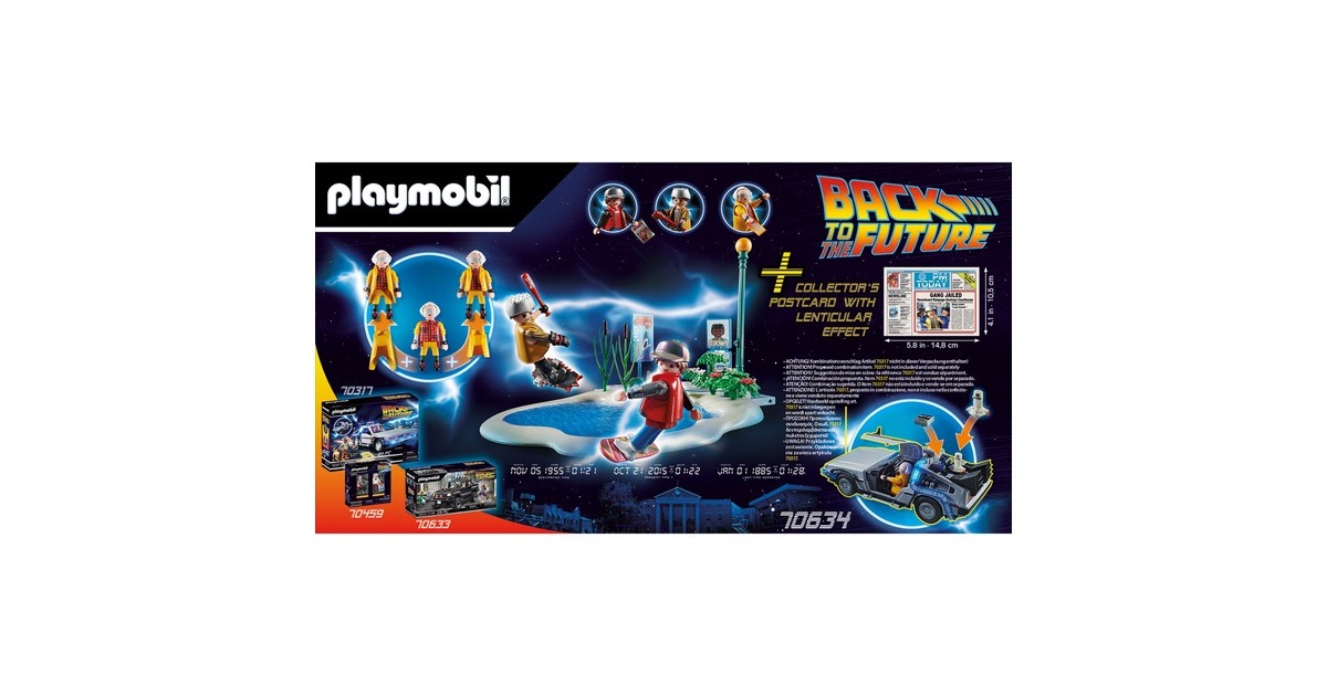 PLAYMOBIL 70634 Back to the Future Verfolgung mit Hoverboard, Konstruktionsspielzeug