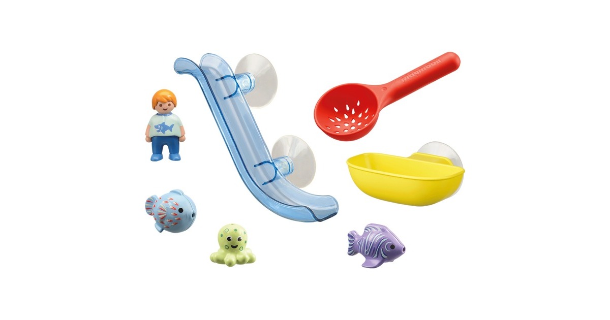 PLAYMOBIL 70637 1.2.3 AQUA Fangspaß mit Meerestierchen, Konstruktionsspielzeug