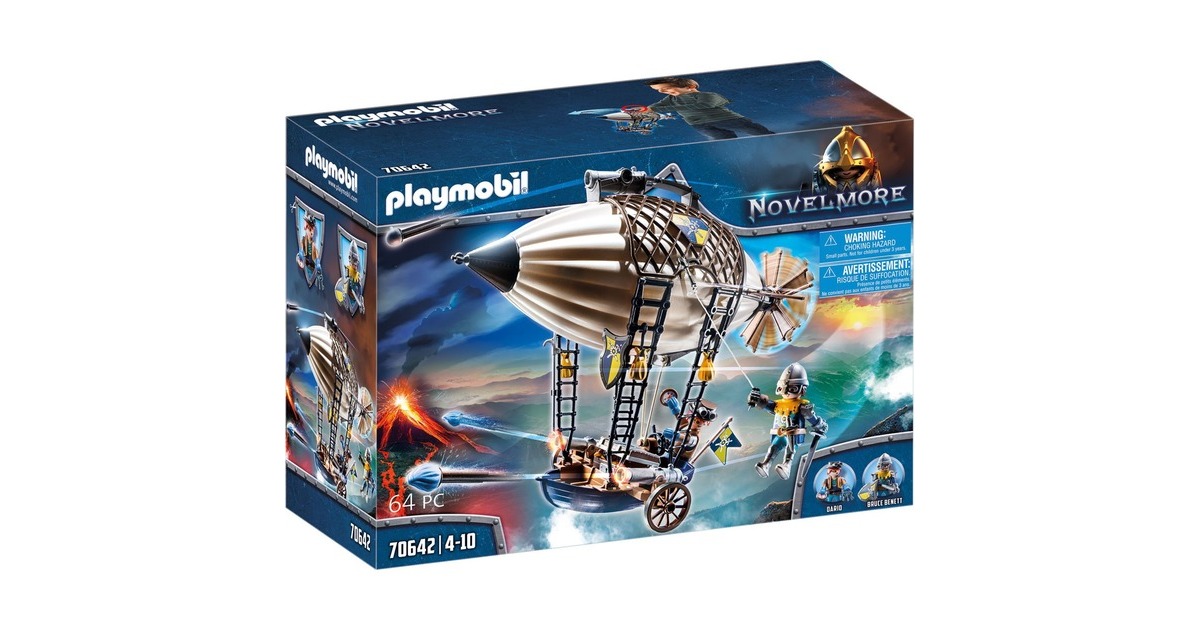 PLAYMOBIL 70642 Novelmore Darios Zeppelin, Konstruktionsspielzeug