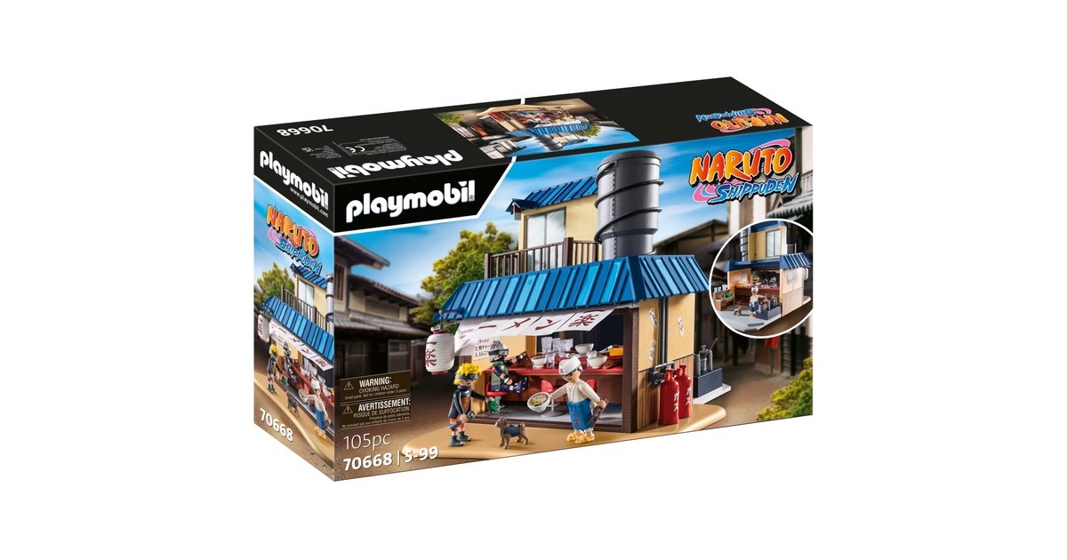 PLAYMOBIL 70668 Naruto Shippuden Ichiraku Ramen Shop, Konstruktionsspielzeug