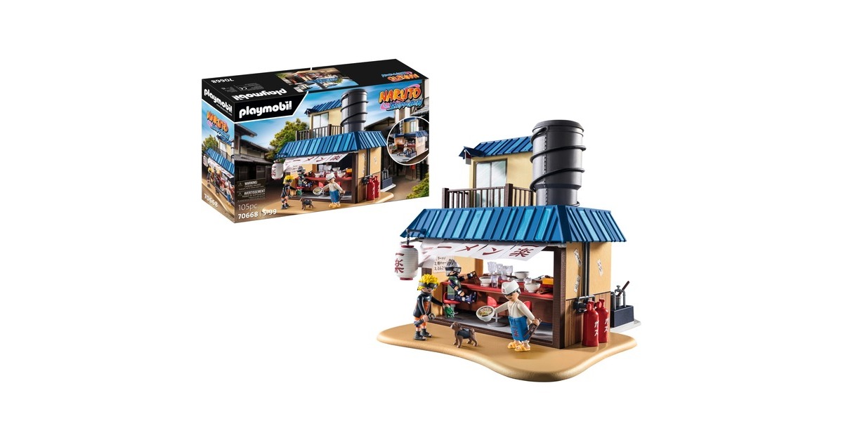 PLAYMOBIL 70668 Naruto Shippuden Ichiraku Ramen Shop, Konstruktionsspielzeug