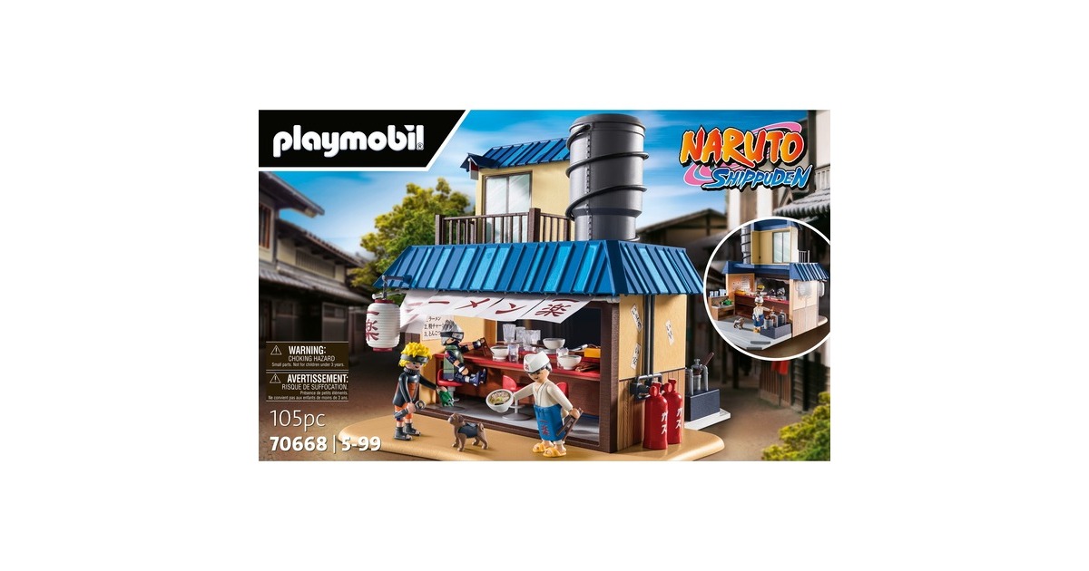 PLAYMOBIL 70668 Naruto Shippuden Ichiraku Ramen Shop, Konstruktionsspielzeug