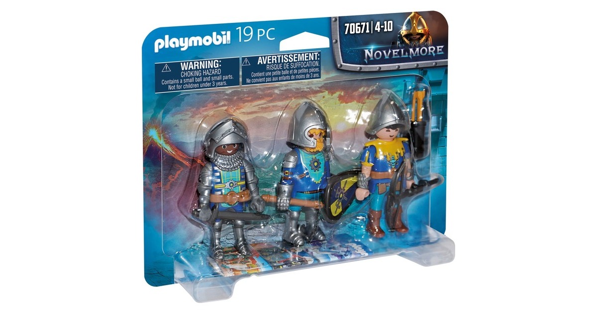 PLAYMOBIL 70671 Novelmore 3er Set Novelmore Ritter, Konstruktionsspielzeug