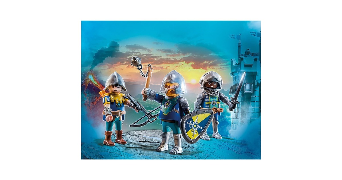 PLAYMOBIL 70671 Novelmore 3er Set Novelmore Ritter, Konstruktionsspielzeug