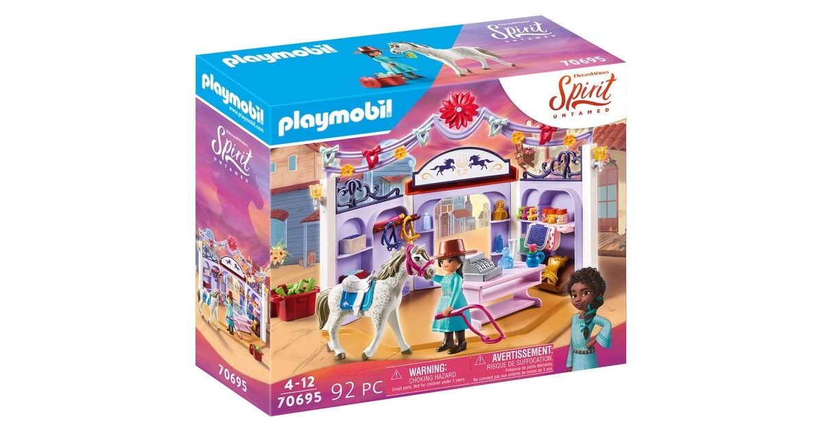 PLAYMOBIL 70695 Spirit Miradero Reitladen, Konstruktionsspielzeug