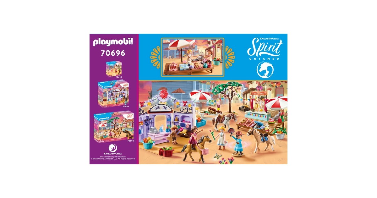 PLAYMOBIL 70696 Spirit Miradero Süßigkeitenstand, Konstruktionsspielzeug