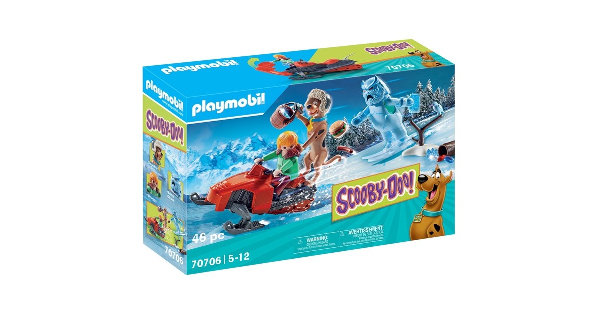 PLAYMOBIL 70706 SCOOBY-DOO! Abenteuer mit Snow Ghost, Konstruktionsspielzeug