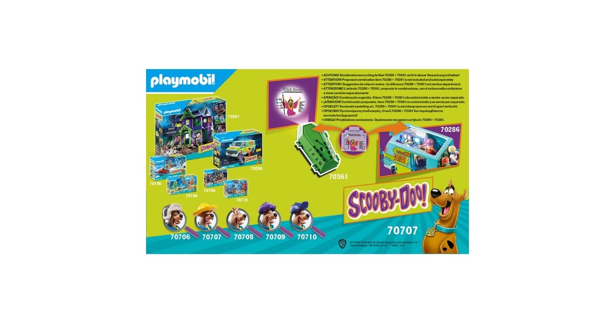 PLAYMOBIL 70707 SCOOBY-DOO! Abenteuer mit Witch Doctor, Konstruktionsspielzeug