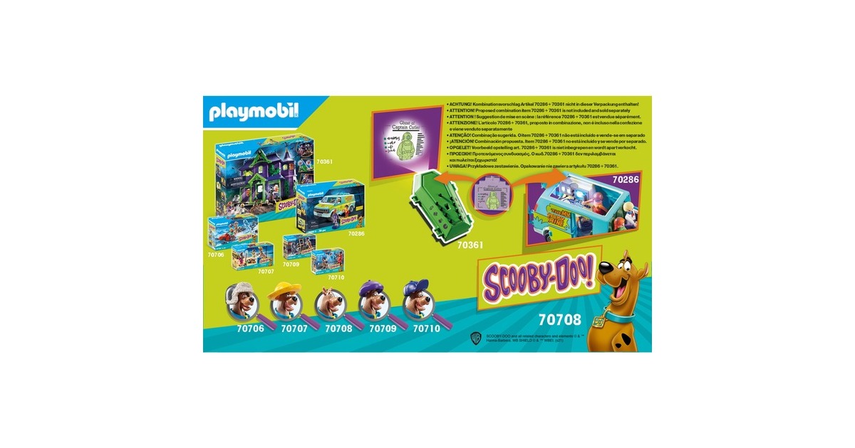 PLAYMOBIL 70708 SCOOBY-DOO! Abenteuer mit Ghost of Captain Cutler, Konstruktionsspielzeug