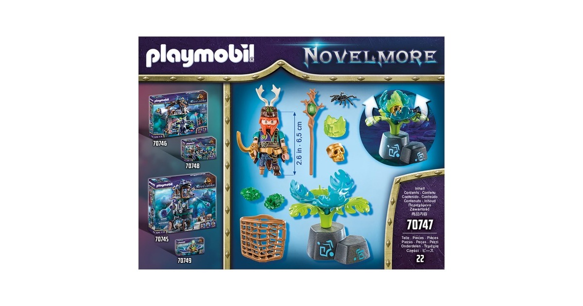 PLAYMOBIL 70747 Novelmore Violet Vale - Magier der Pflanzen, Konstruktionsspielzeug