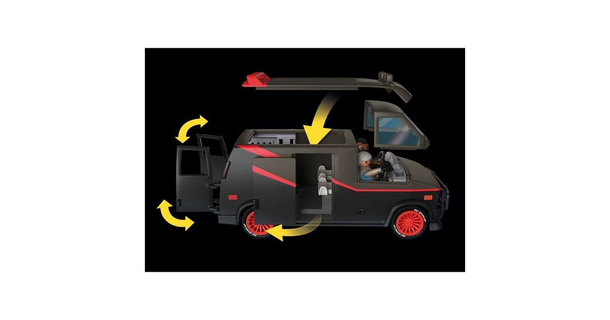 PLAYMOBIL 70750 The A-Team Van, Konstruktionsspielzeug