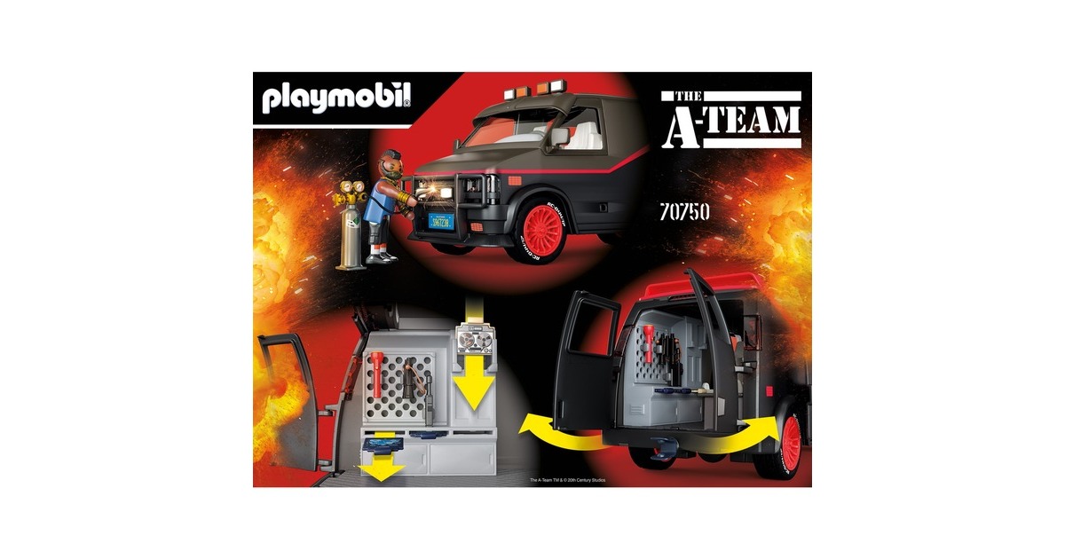 PLAYMOBIL 70750 The A-Team Van, Konstruktionsspielzeug