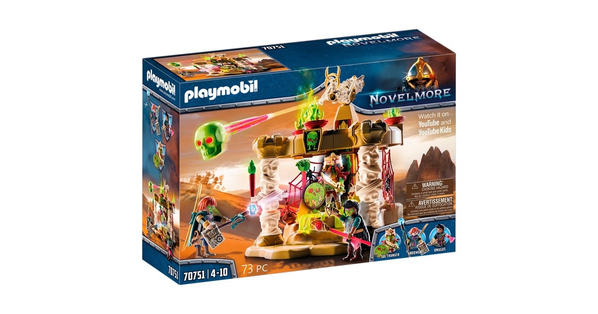 PLAYMOBIL 70751 Novelmore Sal'ahari Sands - Tempel der Skelettarmee, Konstruktionsspielzeug