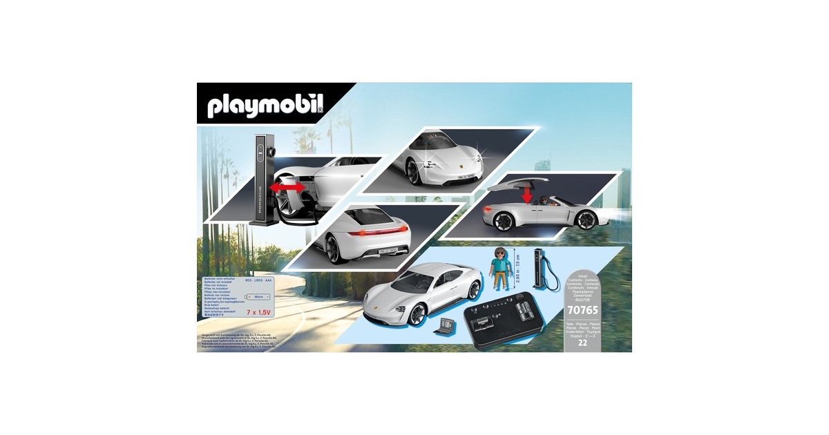 PLAYMOBIL 70765 Porsche Mission E, Konstruktionsspielzeug