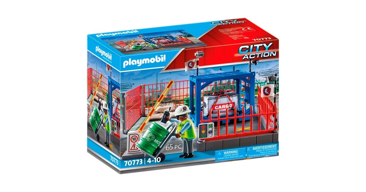 PLAYMOBIL 70773 City Action Frachtlager, Konstruktionsspielzeug