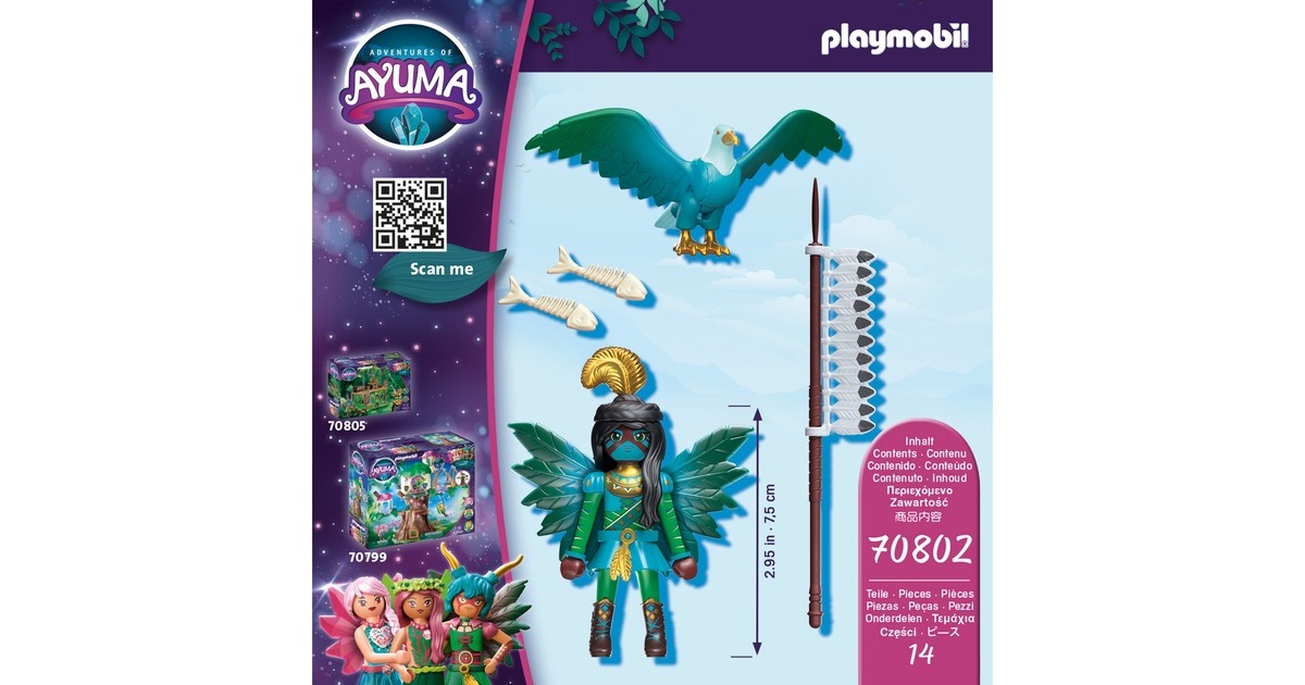 PLAYMOBIL 70802 Ayuma Knight Fairy mit Seelentier, Konstruktionsspielzeug
