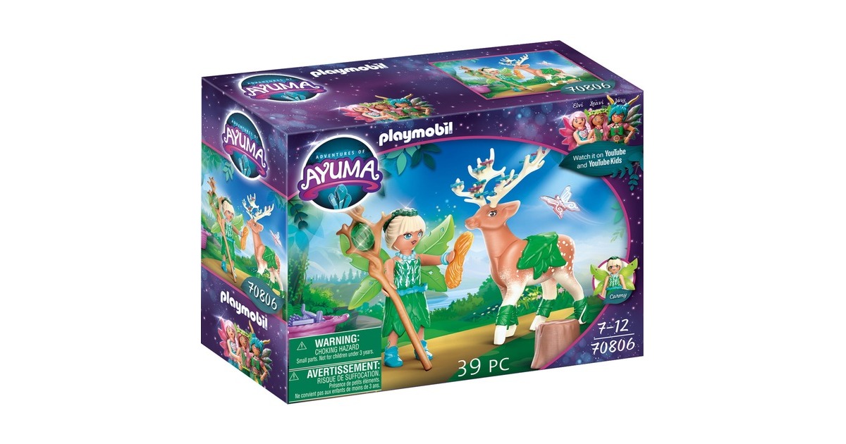 PLAYMOBIL 70806 Ayuma Forest Fairy mit Seelentier, Konstruktionsspielzeug