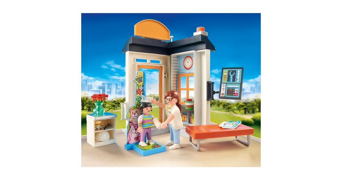 PLAYMOBIL 70818 City Life Starter Pack Kinderärztin, Konstruktionsspielzeug