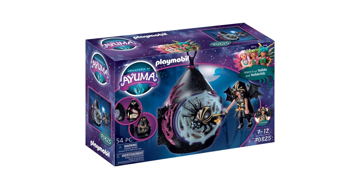 PLAYMOBIL 70825 Ayuma Unterschlupf der Bat Fairies, Konstruktionsspielzeug