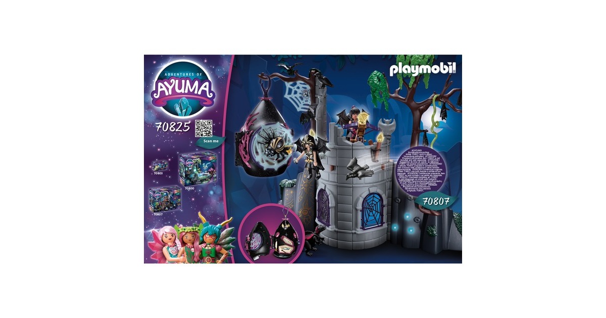 PLAYMOBIL 70825 Ayuma Unterschlupf der Bat Fairies, Konstruktionsspielzeug