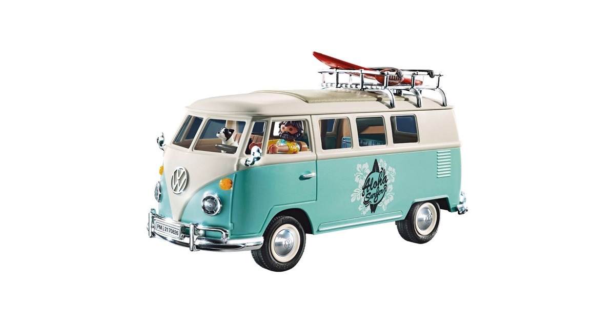 PLAYMOBIL 70826 Famous Cars Volkswagen T1 Camping Bus - Special Edition, Konstruktionsspielzeug