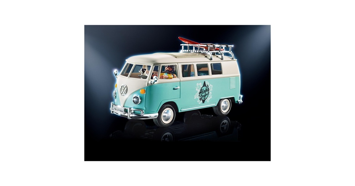 PLAYMOBIL 70826 Famous Cars Volkswagen T1 Camping Bus - Special Edition, Konstruktionsspielzeug