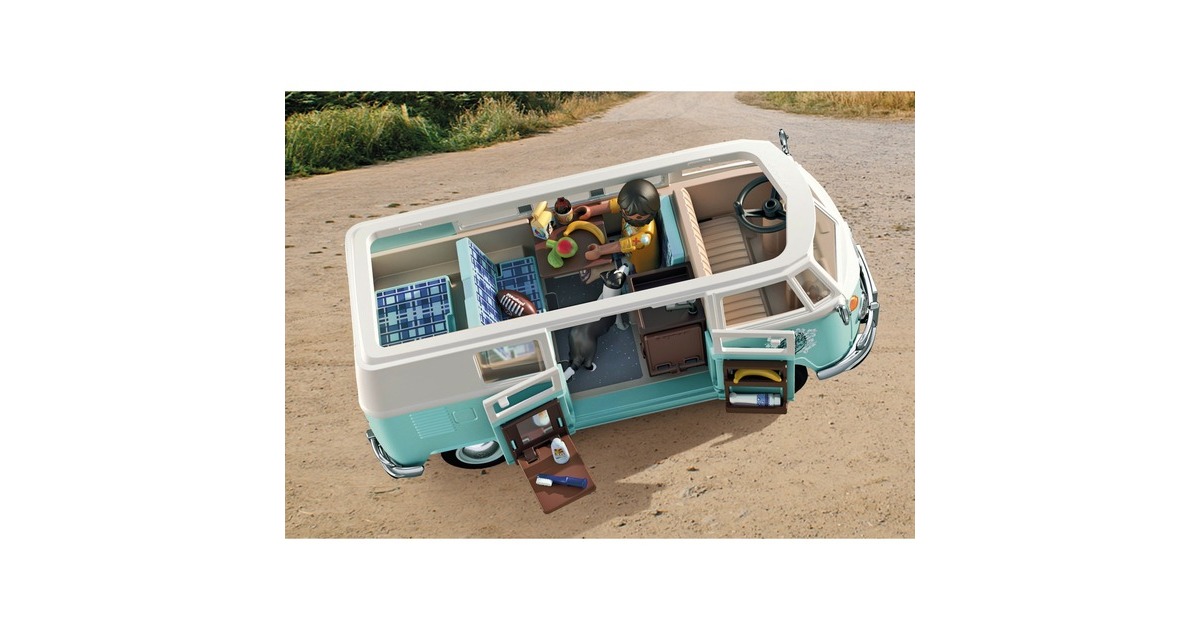 PLAYMOBIL 70826 Famous Cars Volkswagen T1 Camping Bus - Special Edition, Konstruktionsspielzeug